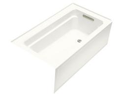 60 in. x 32 in. Soaker Alcove Bathtub with Right Drain in White