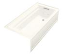 Biscuit 72 x 36 in. Whirlpool Alcove Bathtub Right Drain 