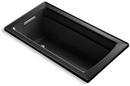 KOHLER Black Black&trade; 60 x 32 in. Soaker Drop-In Bathtub with Reversible Drain 