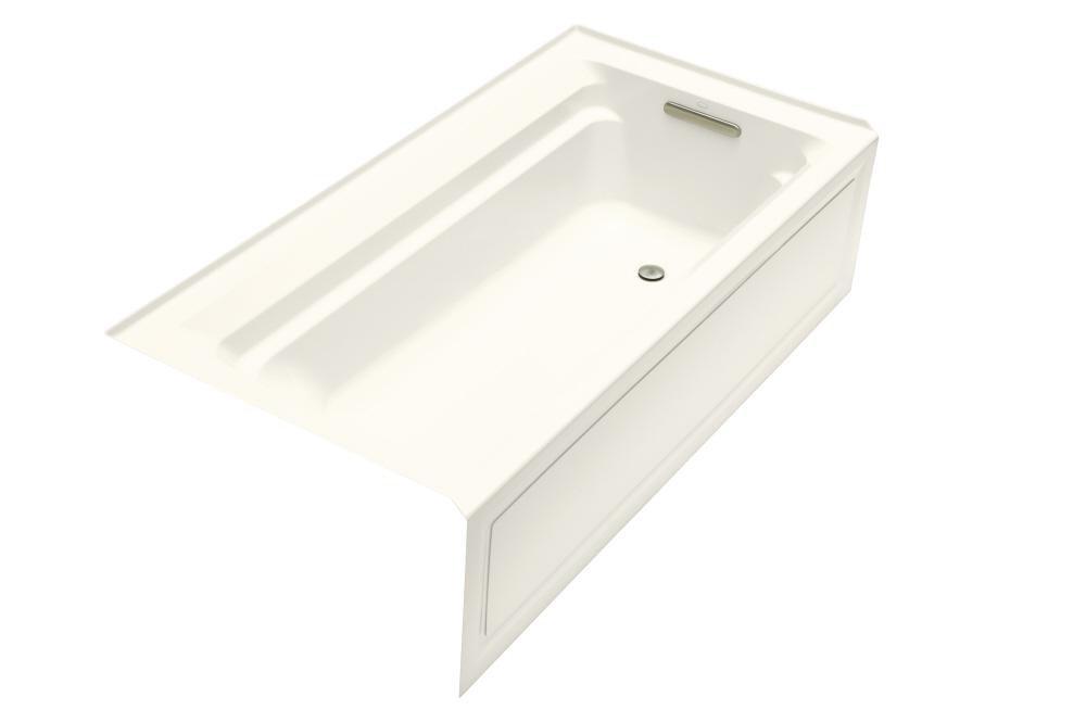 KOHLER Biscuit 72 x 36 in. Soaker Alcove Bathtub Right Drain 