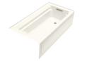 KOHLER Biscuit 72 x 36 in. Soaker Alcove Bathtub Right Drain 