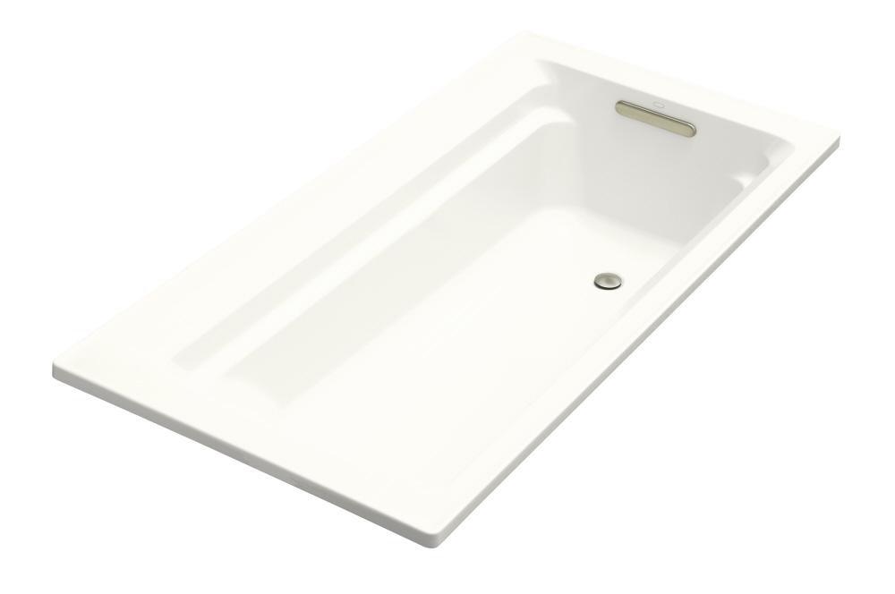 KOHLER White 72 x 36 in. Drop-In Bathtub with Reversible Drain 