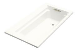 72 x 36 in. Soaker Drop-In Bathtub with Reversible Drain in White