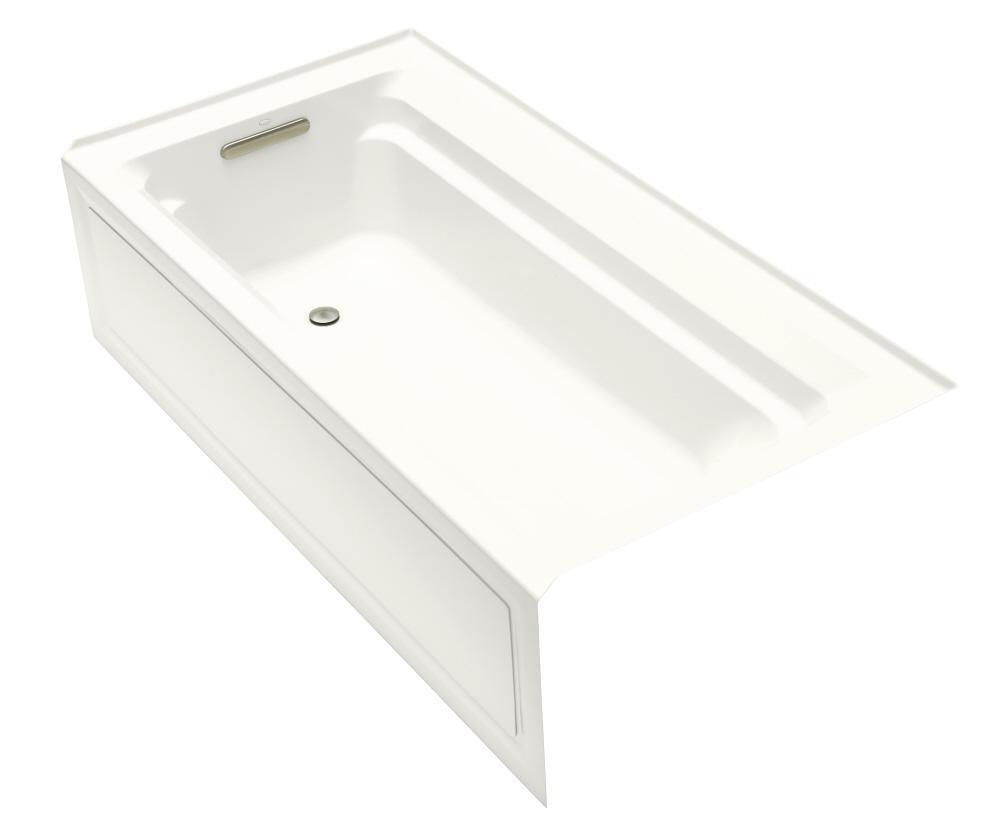KOHLER White 72 x 36 in. Soaker Alcove Bathtub with Left Drain 