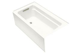 60 in. x 32 in. Soaker Alcove Bathtub with Left Drain in White