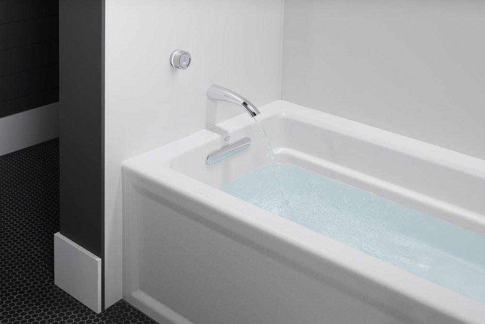 KOHLER White 60 x 32 in. Soaker Alcove Bathtub with Left Drain 