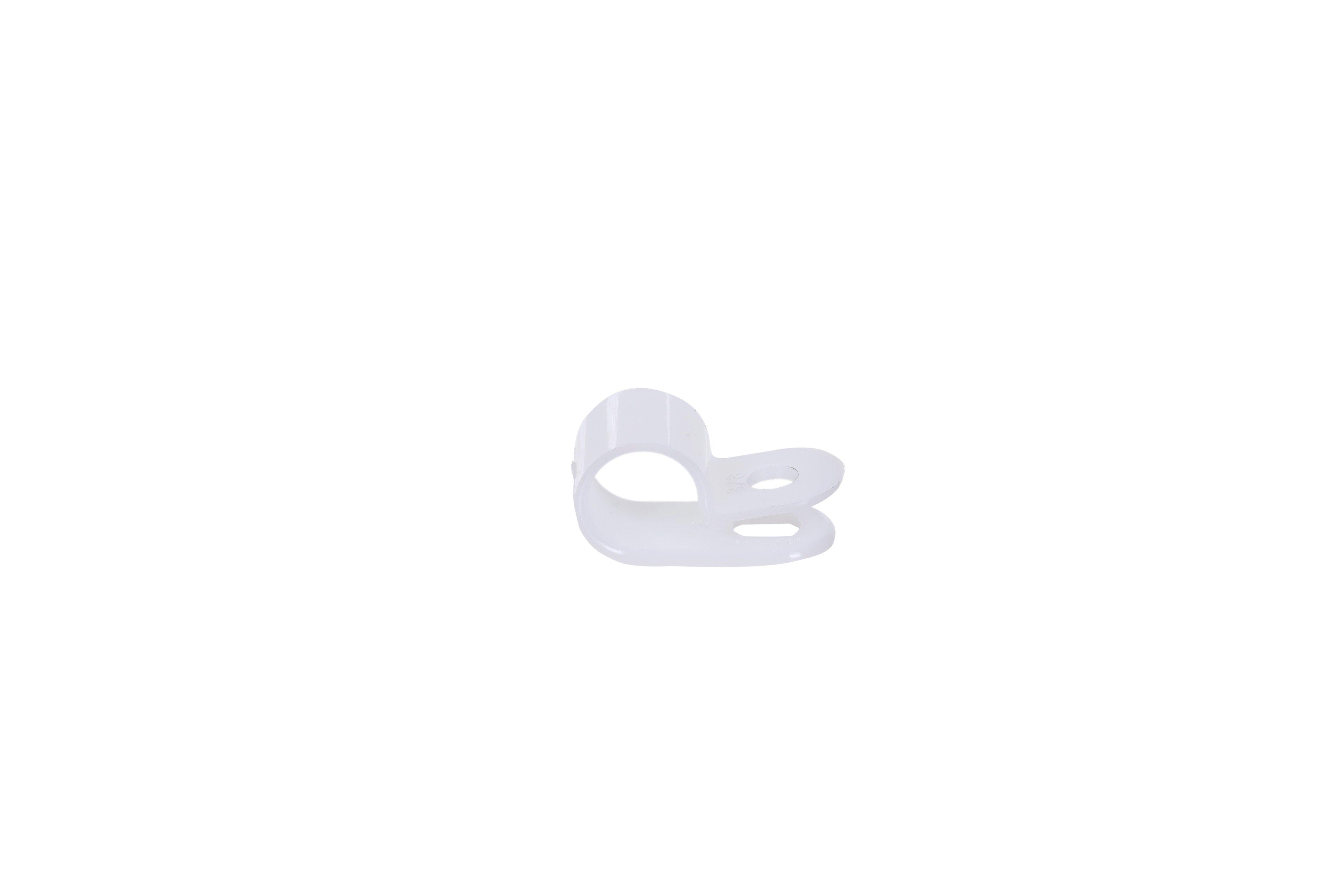 DiversiTech&reg; White 3/8 in. Wire and Cable Clamp 