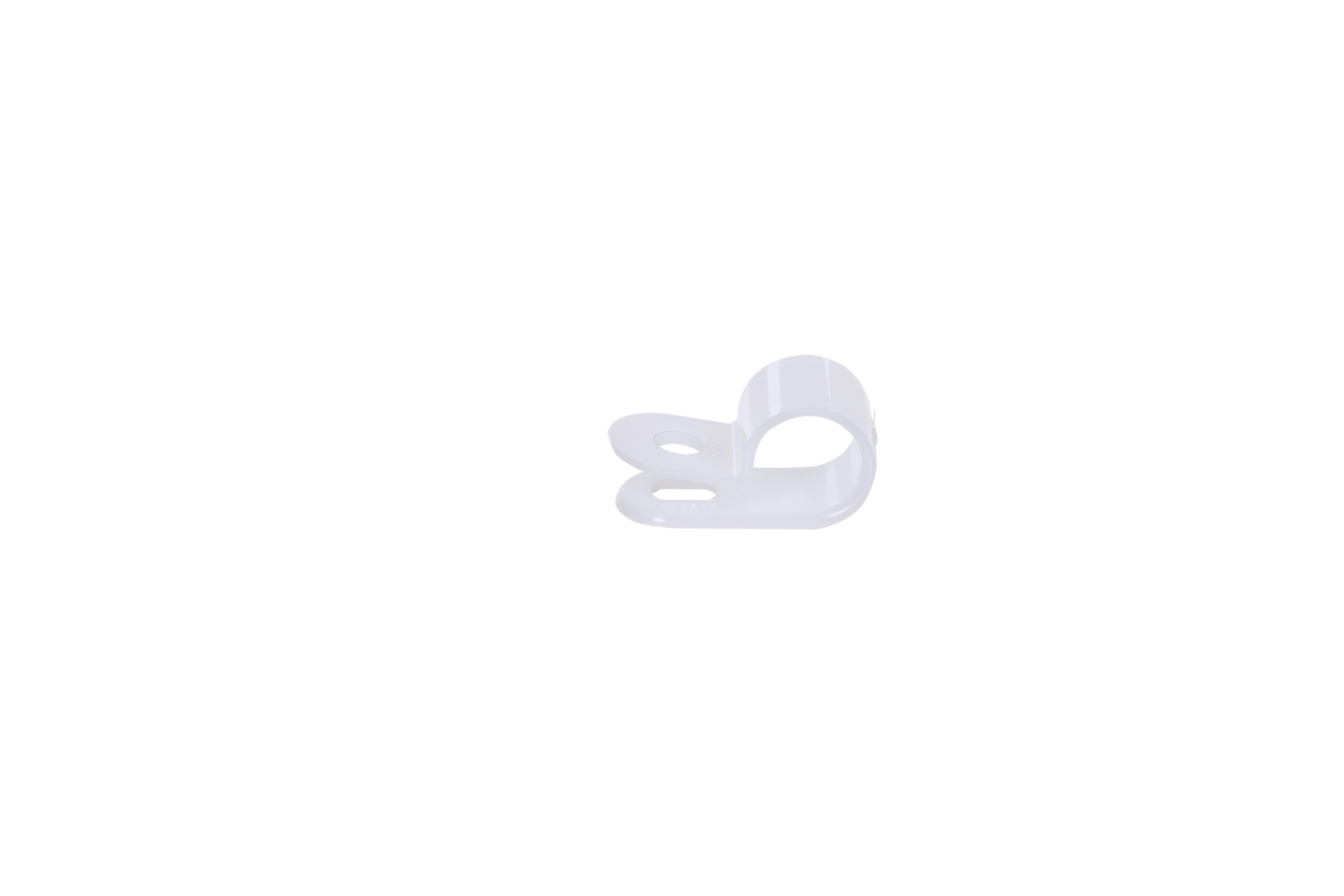 DiversiTech&reg; White 3/8 in. Wire and Cable Clamp 