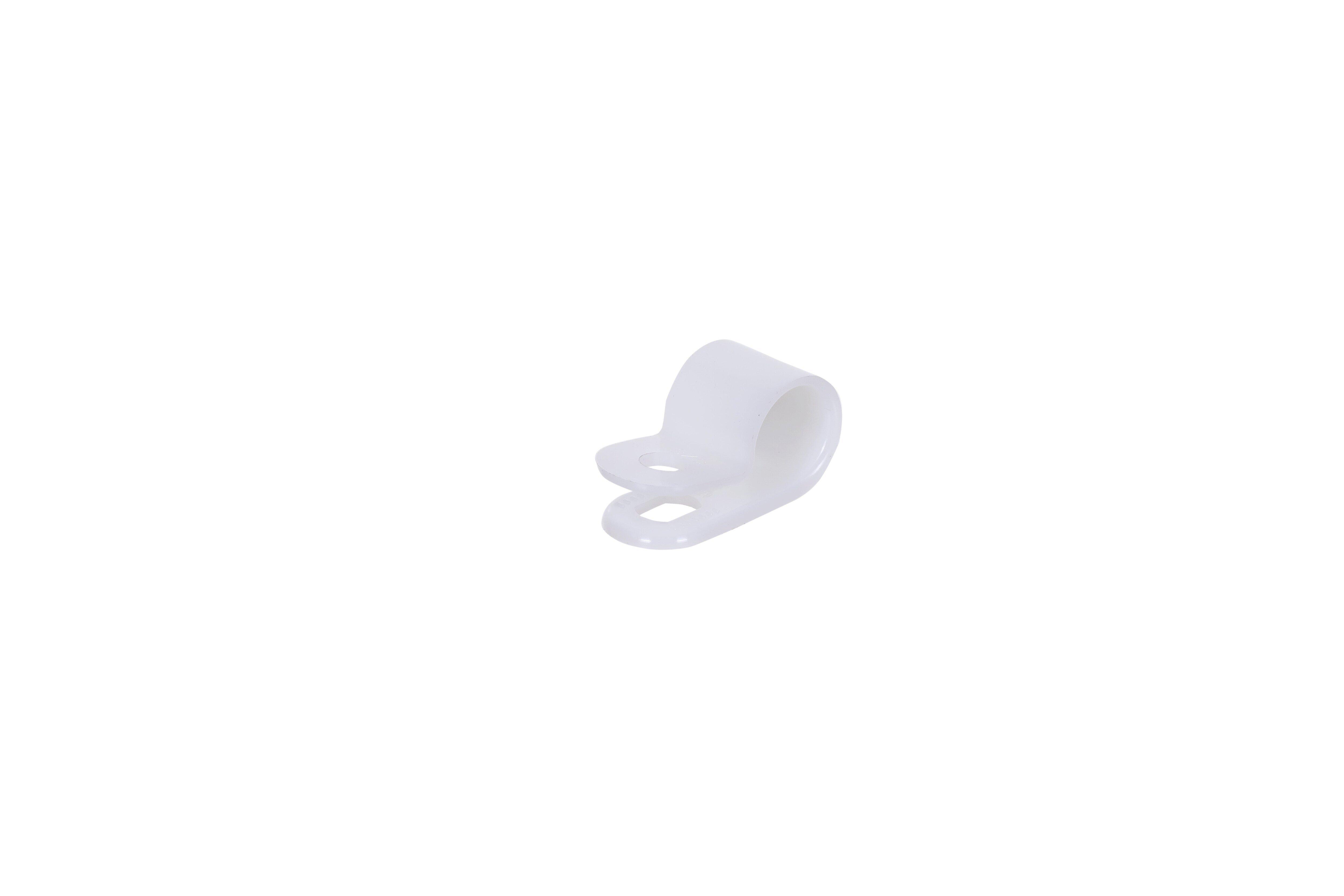DiversiTech&reg; White 3/8 in. Wire and Cable Clamp 