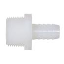 DiversiTech&reg; White Plain End x MPT Polypropylene Adapter 