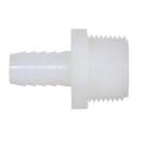 DiversiTech&reg; White Plain End x MPT Polypropylene Adapter 