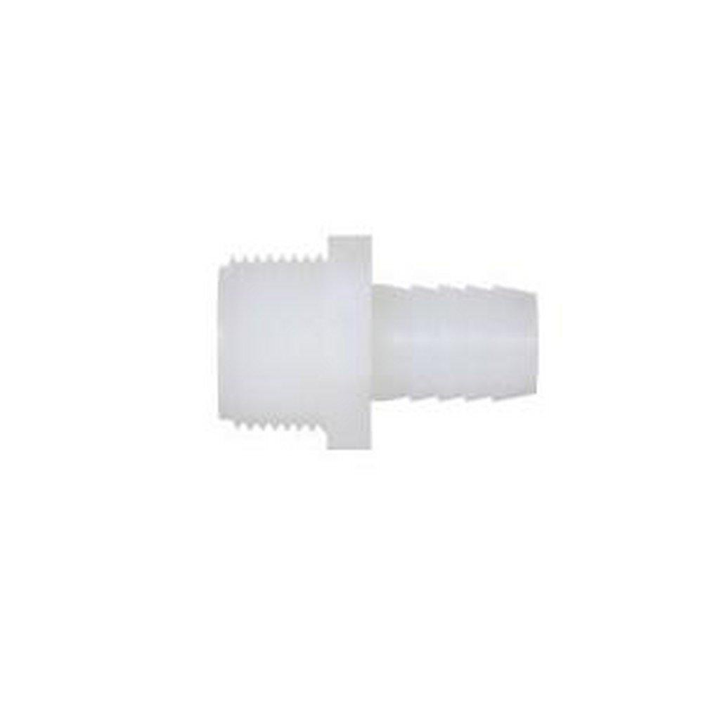 DiversiTech&reg; White Plain End x MPT Polypropylene Adapter 