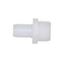DiversiTech&reg; White Plain End x MPT Polypropylene Adapter 
