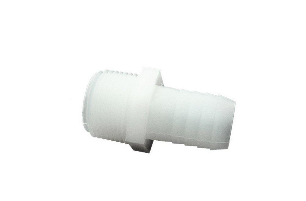DiversiTech® White Plain End x MPT Polypropylene Adapter 