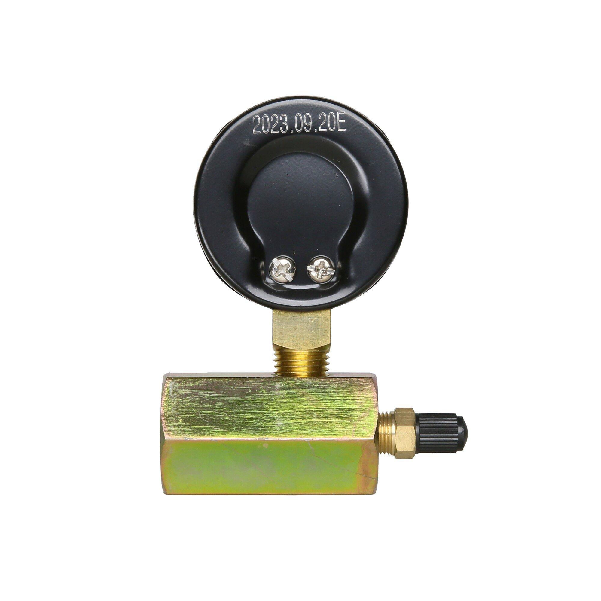 Jones Stephens Black 3/4 in. FIP or MPT Steel Gas Test Gauge 