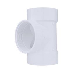 4 in. PVC DWV Cleanout Tee (Without Plug)