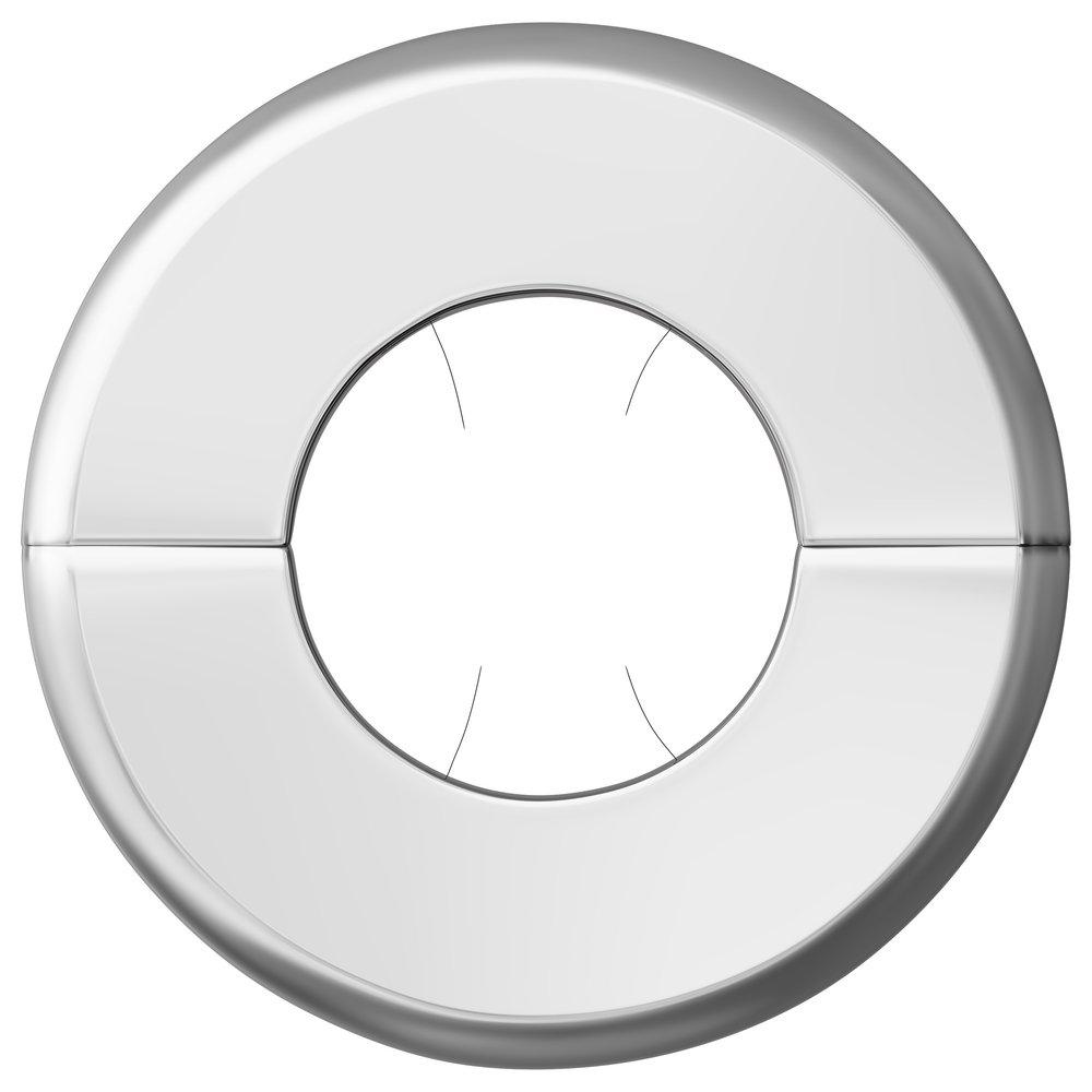 Jones Stephens Chrome Plated Steel Escutcheon in Chrome Plated 