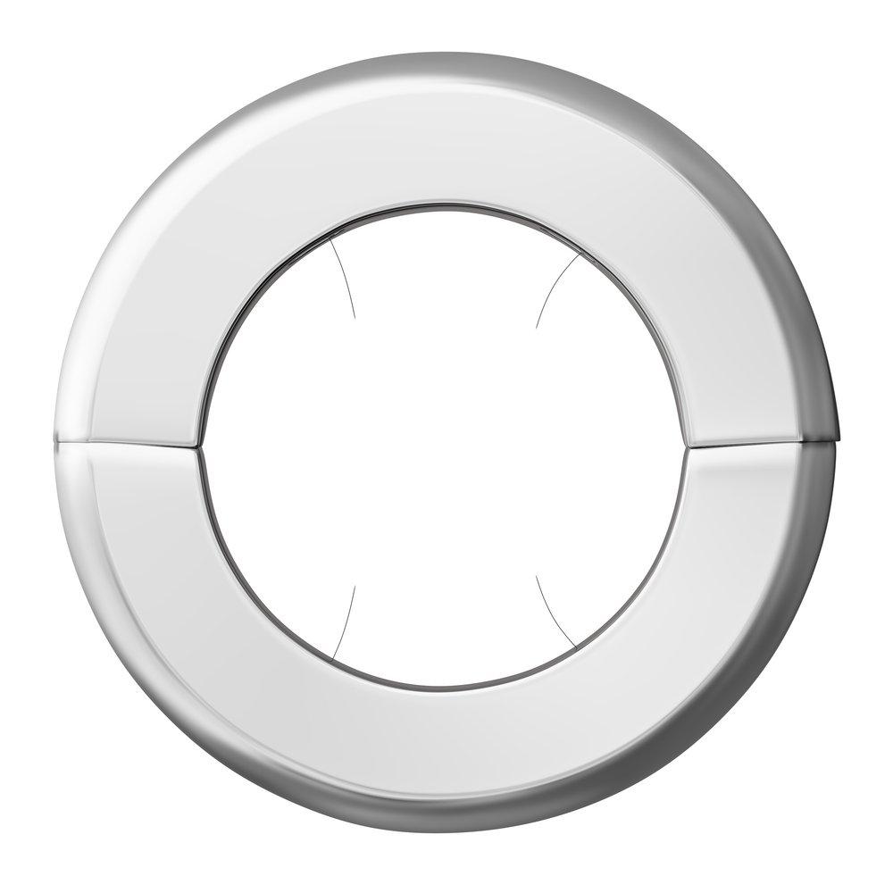 Jones Stephens Chrome Plated Steel Escutcheon in Chrome Plated 