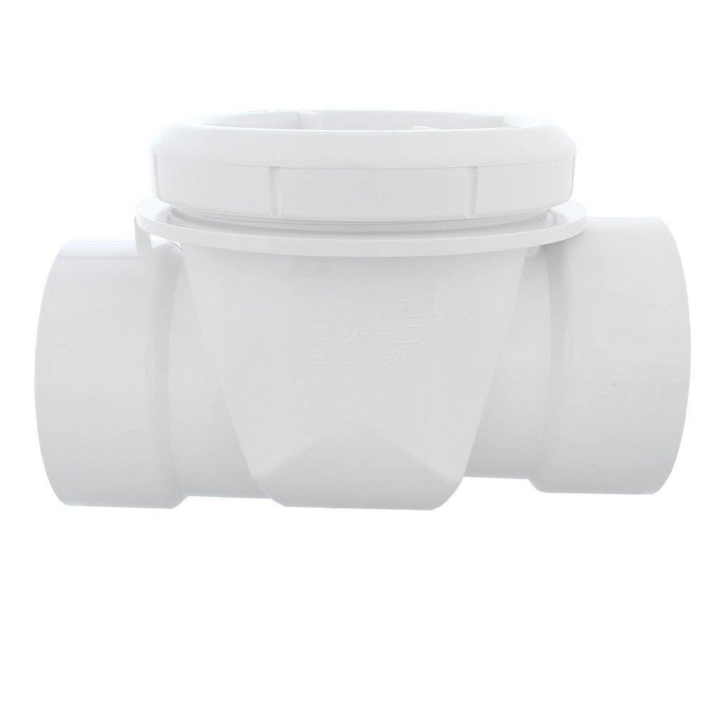 Jones Stephens White PVC Socket Backwater Valve 