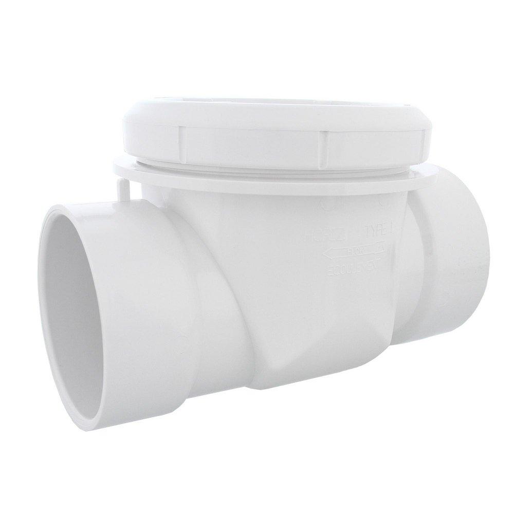 Jones Stephens White PVC Socket Backwater Valve 