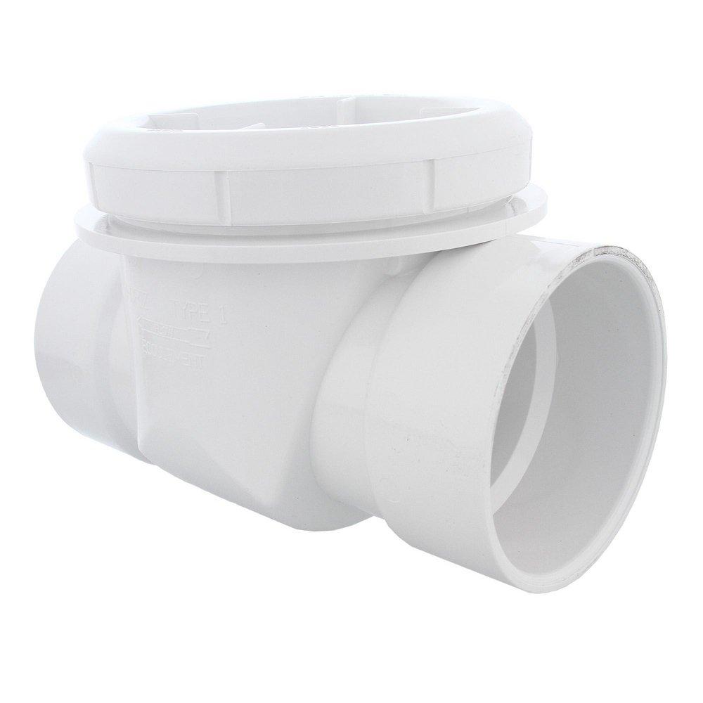 Jones Stephens White PVC Socket Backwater Valve 