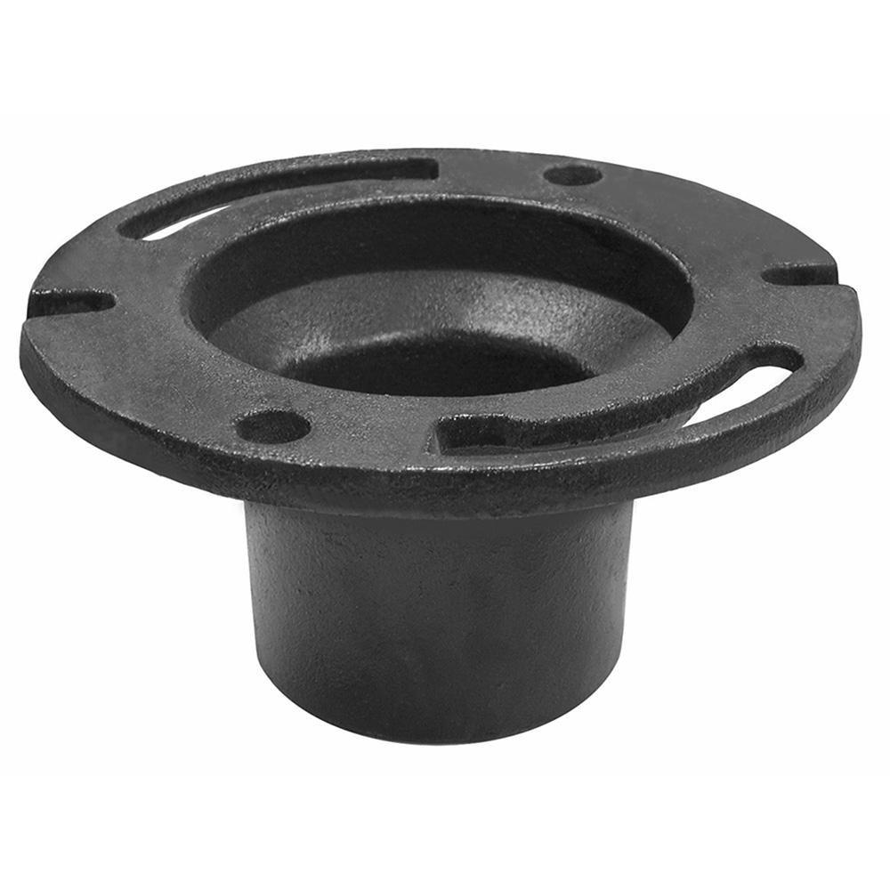 Jones Stephens Black Cast Iron Closet Flange 