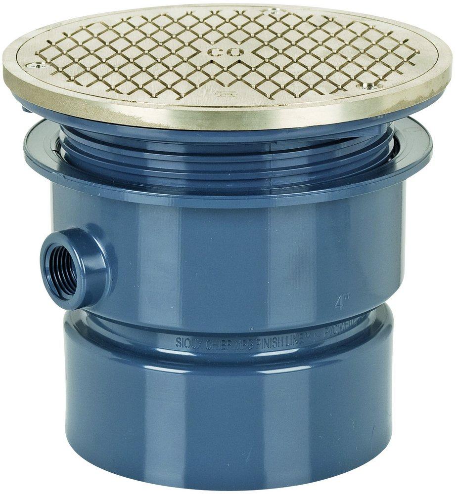 Sioux Chief Nickel Bronze Hub Plastic Cleanout 