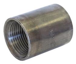 2 in. Threaded Extra Heavy Standard Domestic Black Carbon Steel Half Coupling