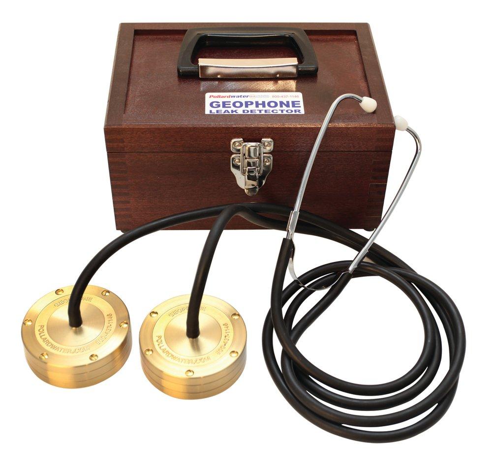 Pollardwater Geophone Leak Detector with Wooden Case 