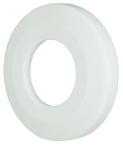 1-1/2 in. Plastic Shallow Box Escutcheon in White