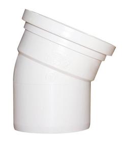 15 in. Gasket x Socket Straight SDR 35 PVC 22-1/2 Degree Elbow