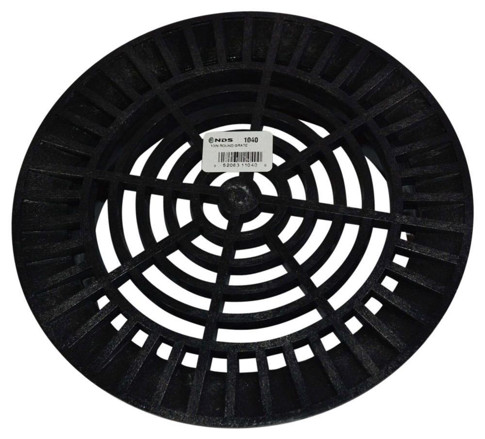 NDS Black Round Grate in Black 