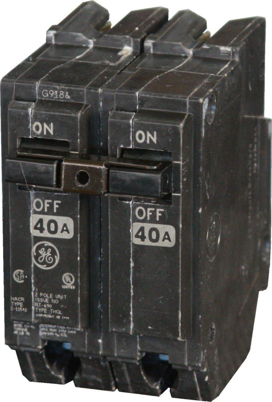 GE Industrial Systems 120/240V 2 Pole Circuit Breaker 