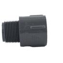 Dark Grey PVC Schedule 80 Male Adapter 