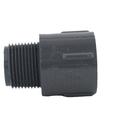 Dark Grey Socket Weld x MPT PVC Adapter 
