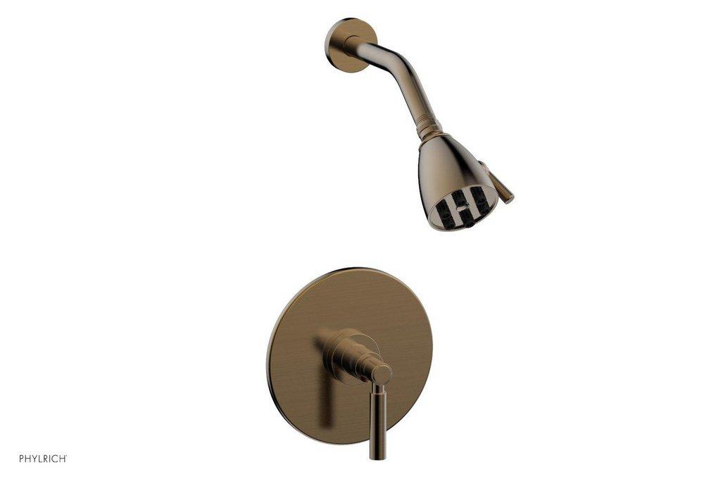 Phylrich&reg; Antique Brass Single Handle Single Function Shower Faucet 