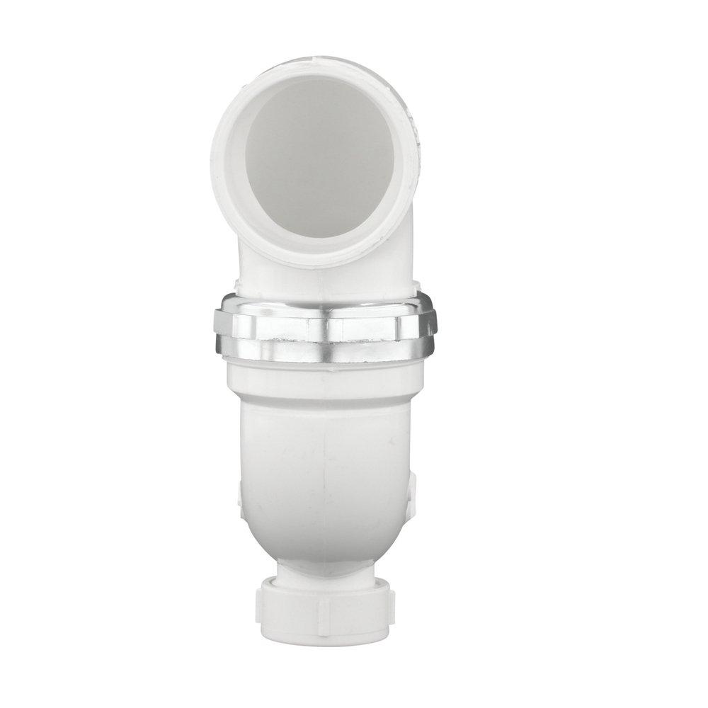 White Plastic P-Trap 