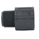 Dark Grey PVC Schedule 80 Male Adapter 