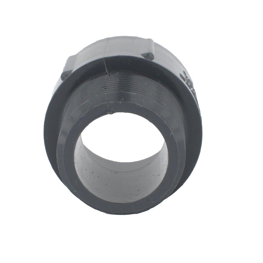 Dark Grey PVC Schedule 80 Male Adapter 