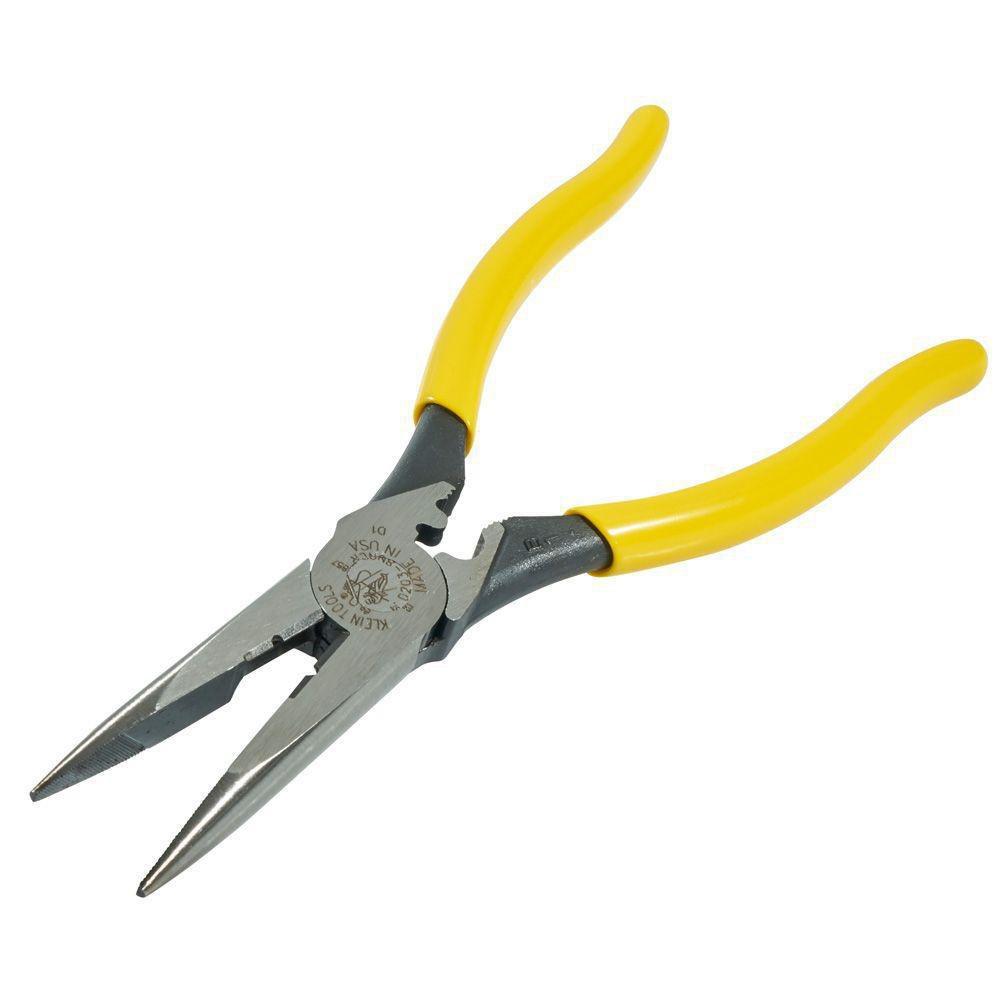 8 LONG NOSE HD SIDE CUT PLIER 