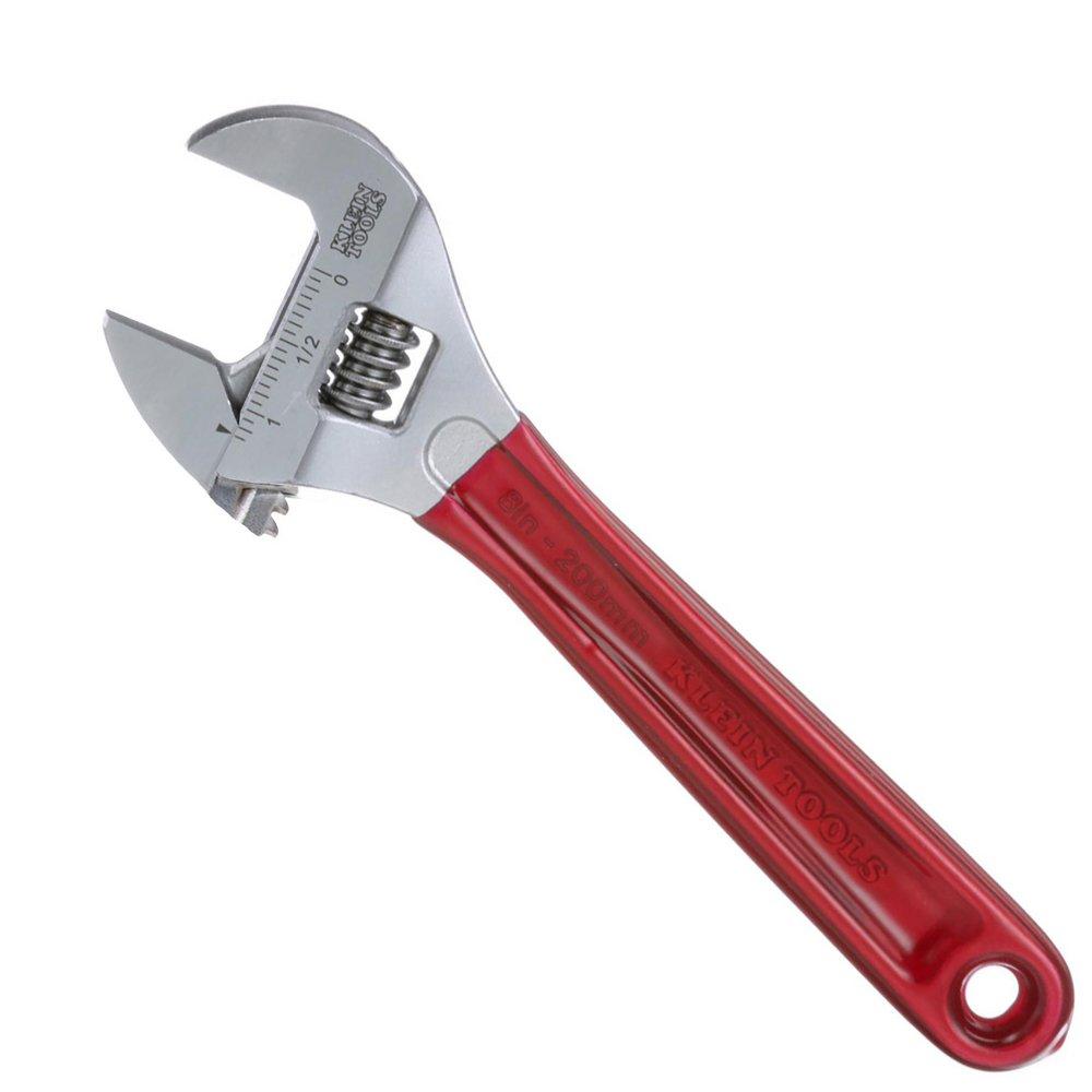 Klein Tools Polished Chrome Adjustable Wrench 