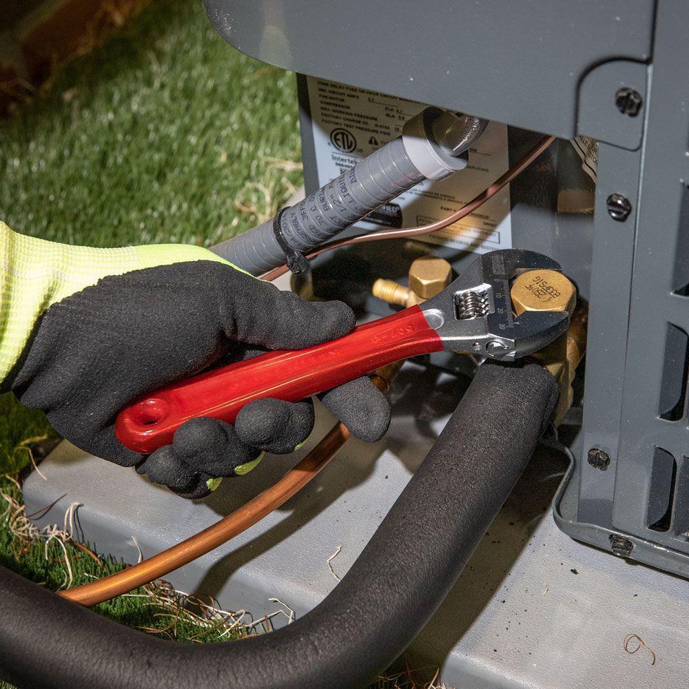 Klein Tools Polished Chrome Adjustable Wrench 