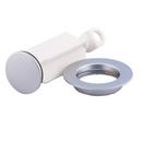 Replacement Lavatory Drain Stopper with Seat Assembly in Brushed Chrome