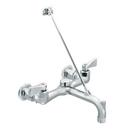 Moen Polished Chrome Two Lever Handle Wall Mount Service Faucet 