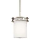 Kichler Lighting Brushed Nickel 7-1/2 in. 100W 1-Light Medium Mini Pendant 