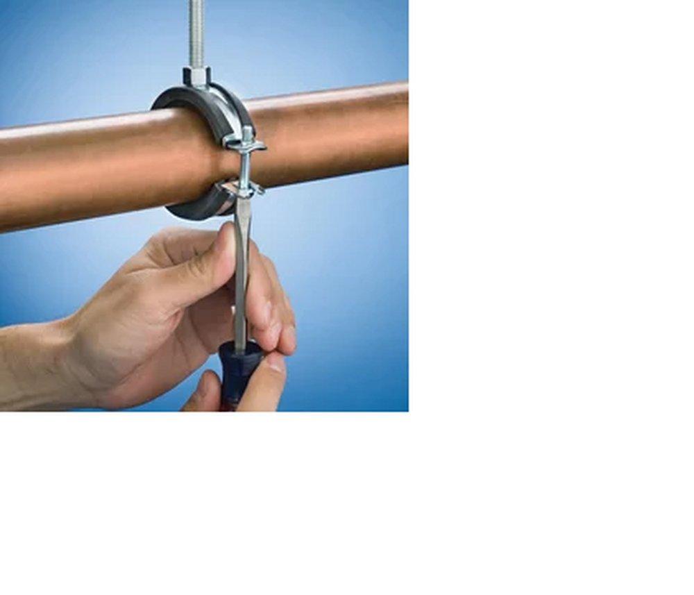 nVent CADDY Electrogalvanized Steel and Rubber Pipe Clamp 