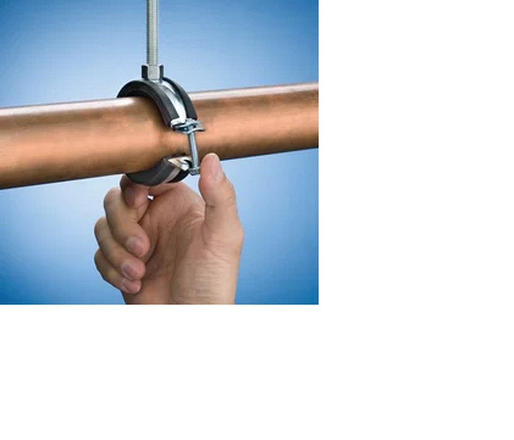 nVent CADDY Electrogalvanized Steel and Rubber Pipe Clamp 