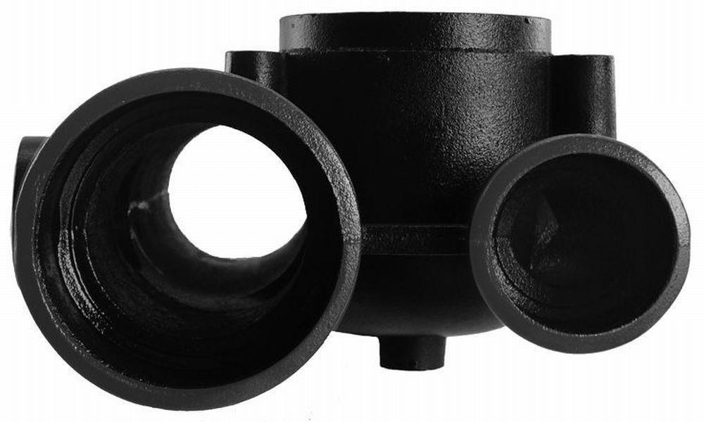 Black Spigot x Hub x Threaded Cast Iron Starter Fitting 