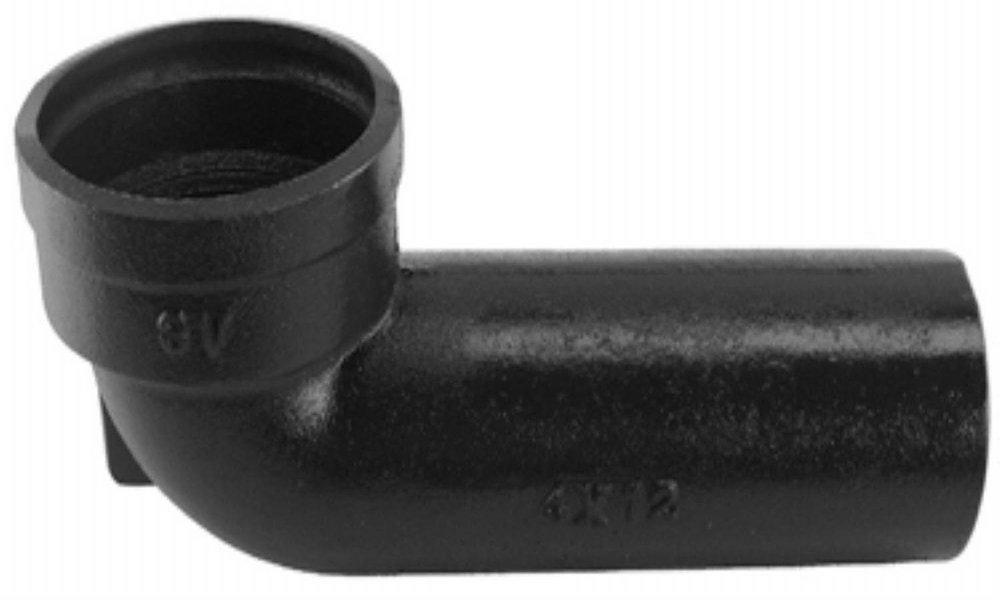 Black Spigot x Hub Cast Iron Bend 
