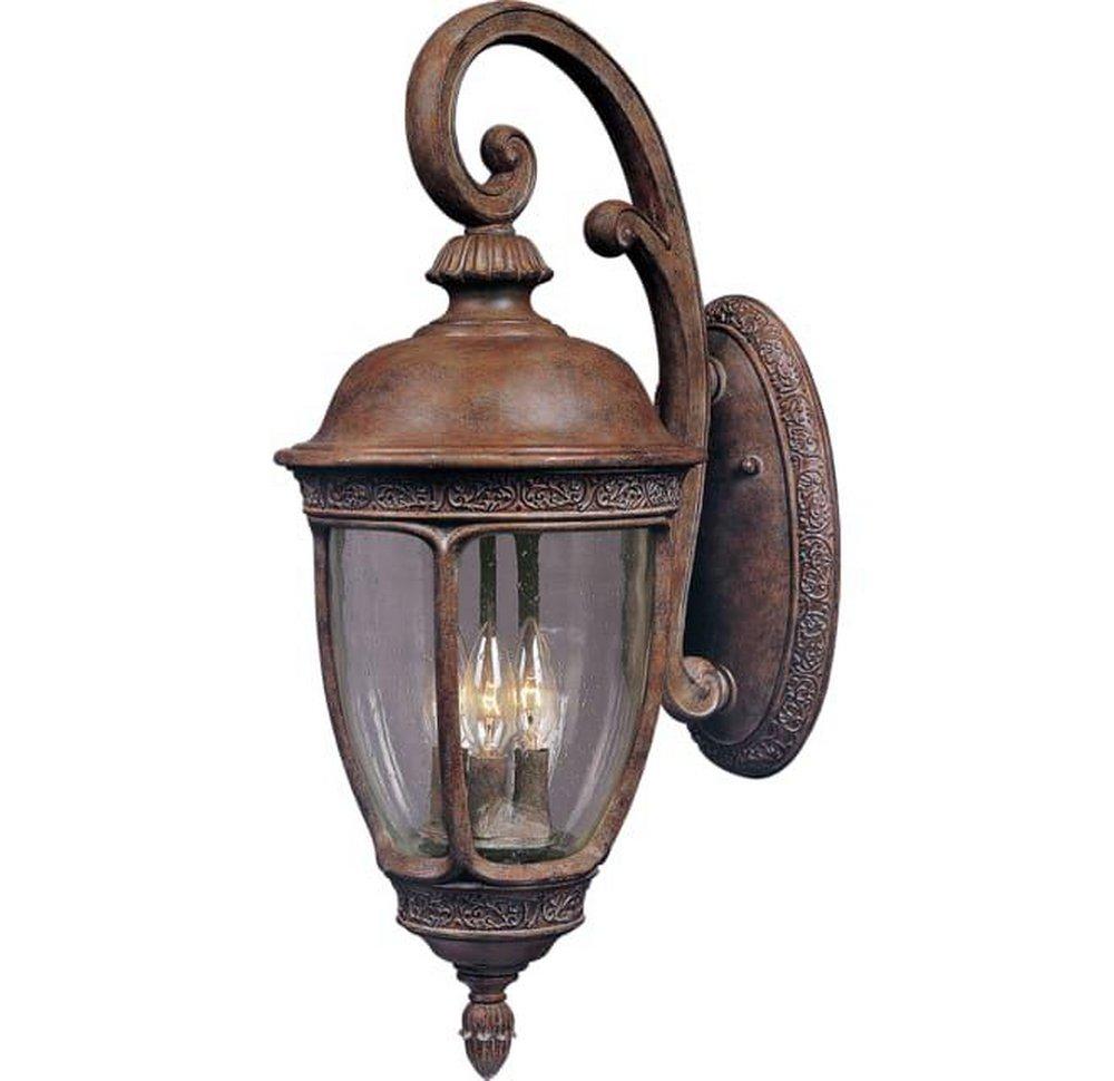 Maxim Lighting&reg; Sienna 19-1/2 x 8 in. 40W 3-Light Outdoor Wall Lantern 